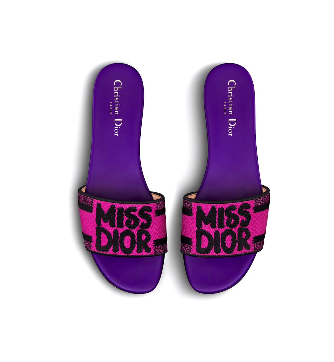 MISS DIOR DWAY SLIDES - PURPLE