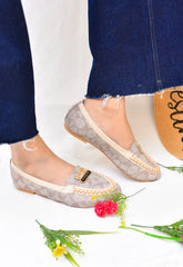 COACH LOAFERS FOR WOMENS - BEIGE