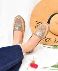 COACH LOAFERS FOR WOMENS - COFFEE