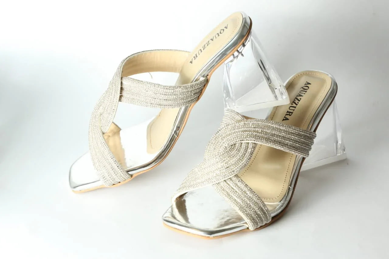 AQUAZZURA TRANSPARENT HEELS