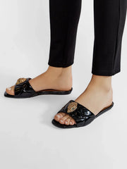 KURT GEIGER CASUAL SLIDES - BLACK