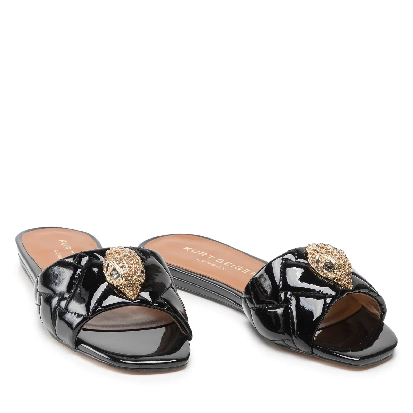 KURT GEIGER CASUAL SLIDES - BLACK