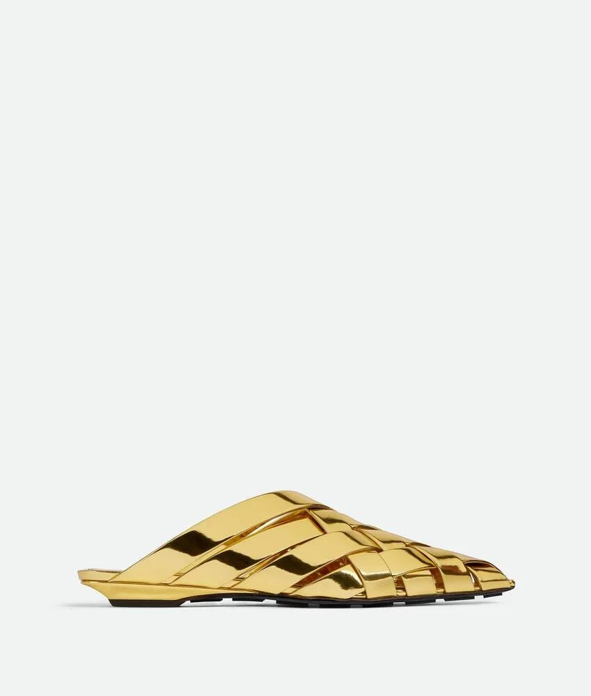 BOTTEGA VENETA WOMEN'S ALFIE SLIPPER - GOLD