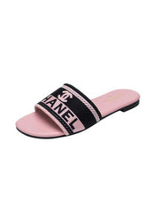 CHANEL FLAT SLIPPERS - PINK