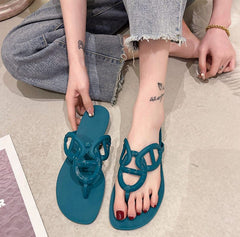 HERMES EGERIE SANDAL - BLUE