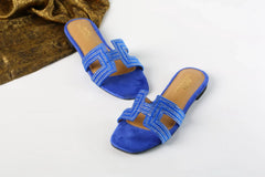 HERMES ORAN SANDAL - BLUE