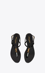 CASSANDRA SANDALS IN PATENT LEATHER - BLACK