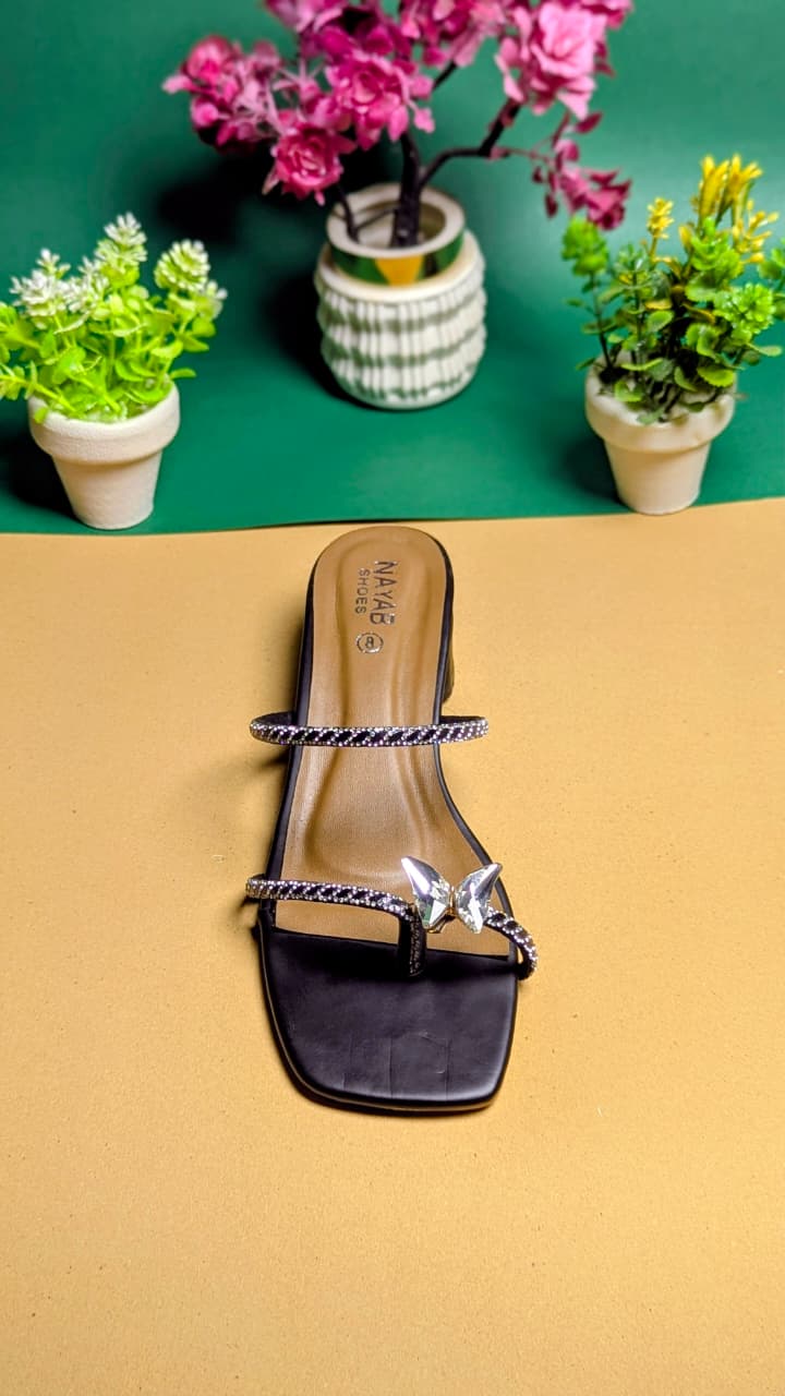 Step Aura | Crystal Butterfly Blossom Heels