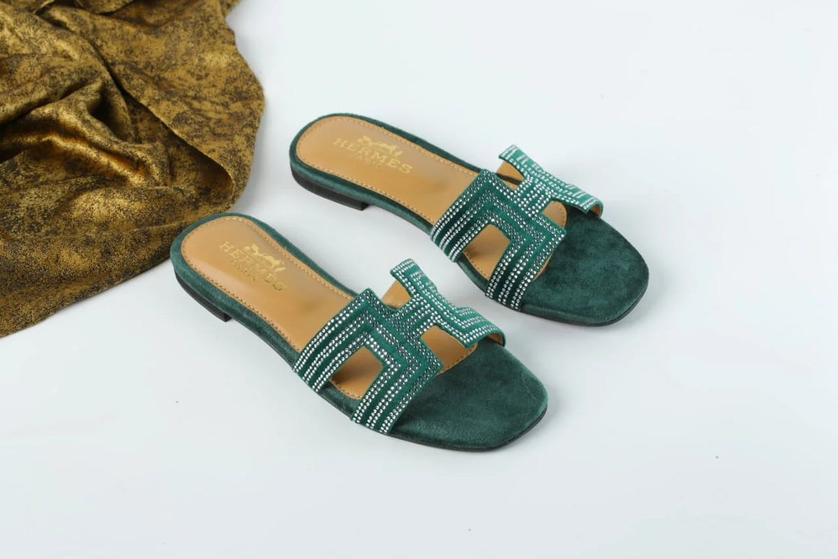 HERMES ORAN SANDAL - GREEN