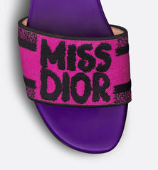 MISS DIOR DWAY SLIDES - PURPLE